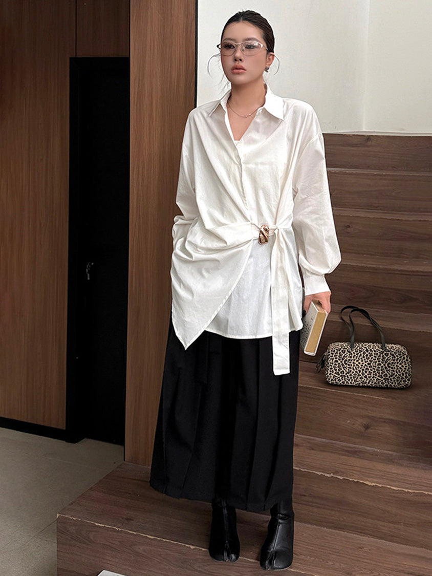 ツイストバックルブラウス