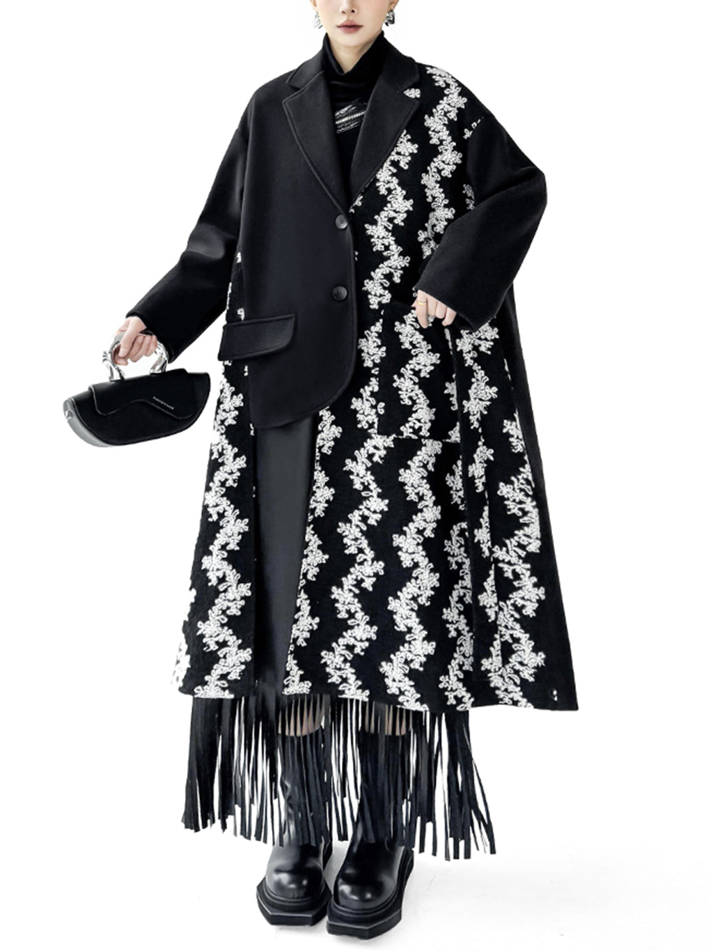 フローラルコントラストコート