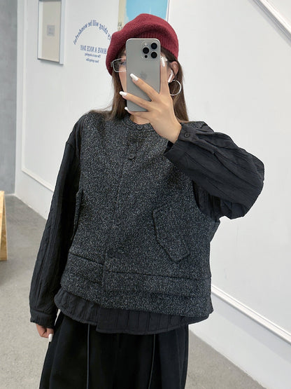 ミックステクスチャープレーントップ