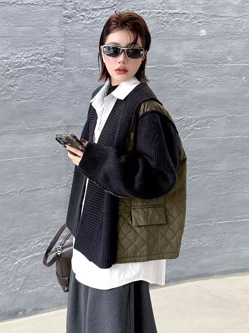 キルトコンビニットジャケット