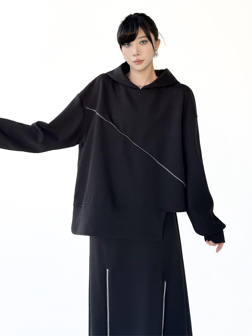 ダイアゴナルジップフーディー＆ジップスリットスカートシリーズ
