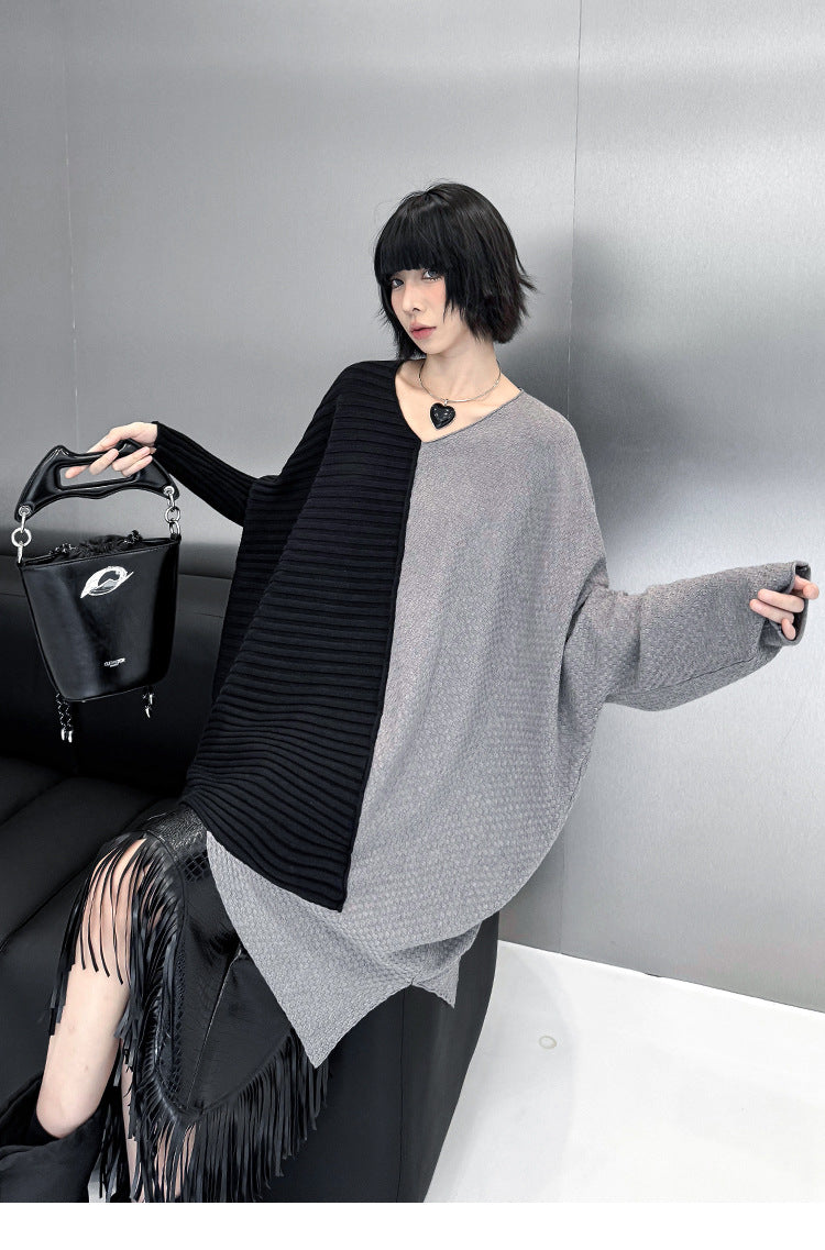 ツートンオーバーラップトップ