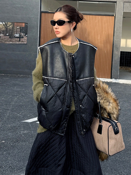 キルトボリュームベストジャケット