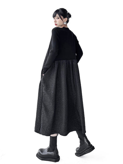 Mesh stitch top and skirt