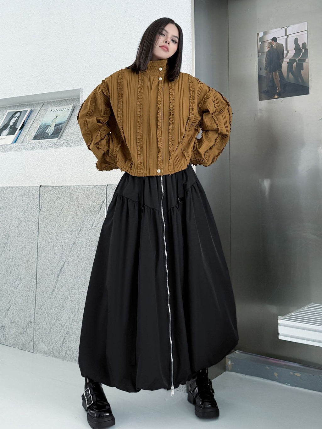 ハイウエストバルーンスカート