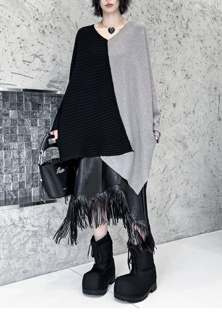 ツートンオーバーラップトップ