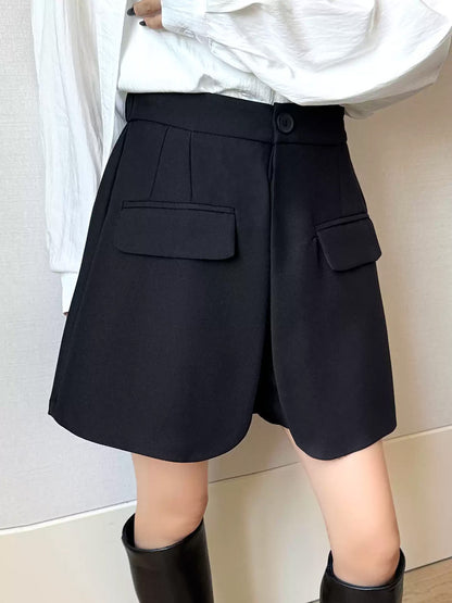 フラップポケットストラクチャーハーフパンツ