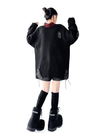 Mesh stitch top and skirt