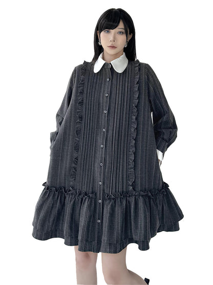 Mesh stitch top and skirt