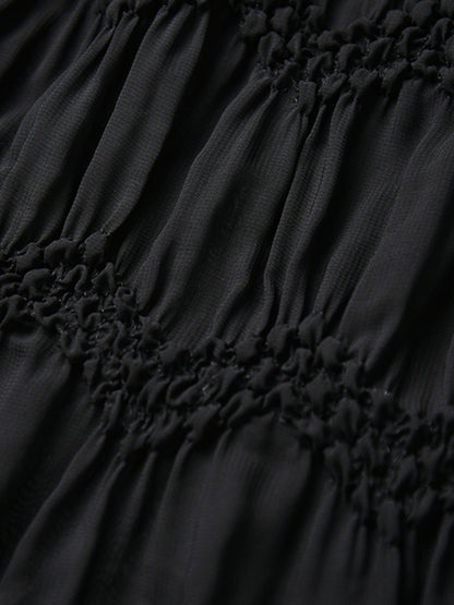 Mesh stitch top and skirt