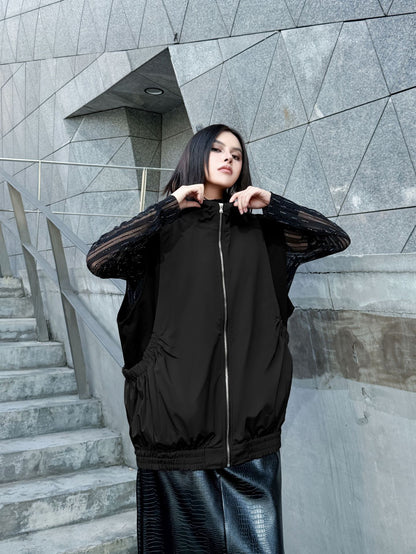 エアコットンジップアップベスト