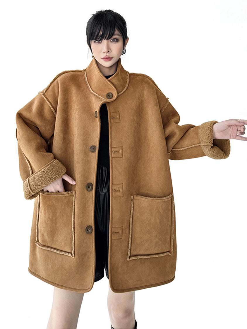 リバーシブルボアコート