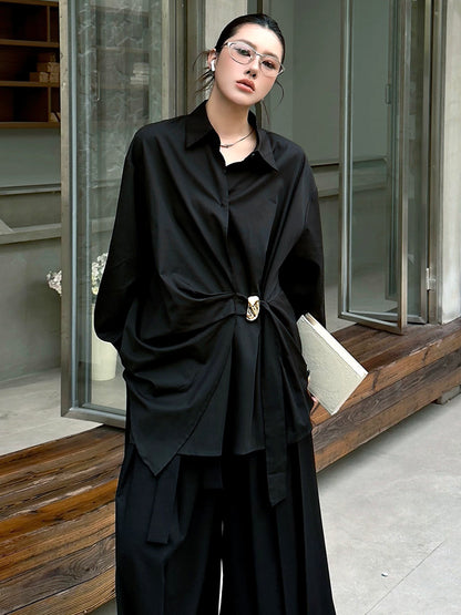 ツイストバックルブラウス