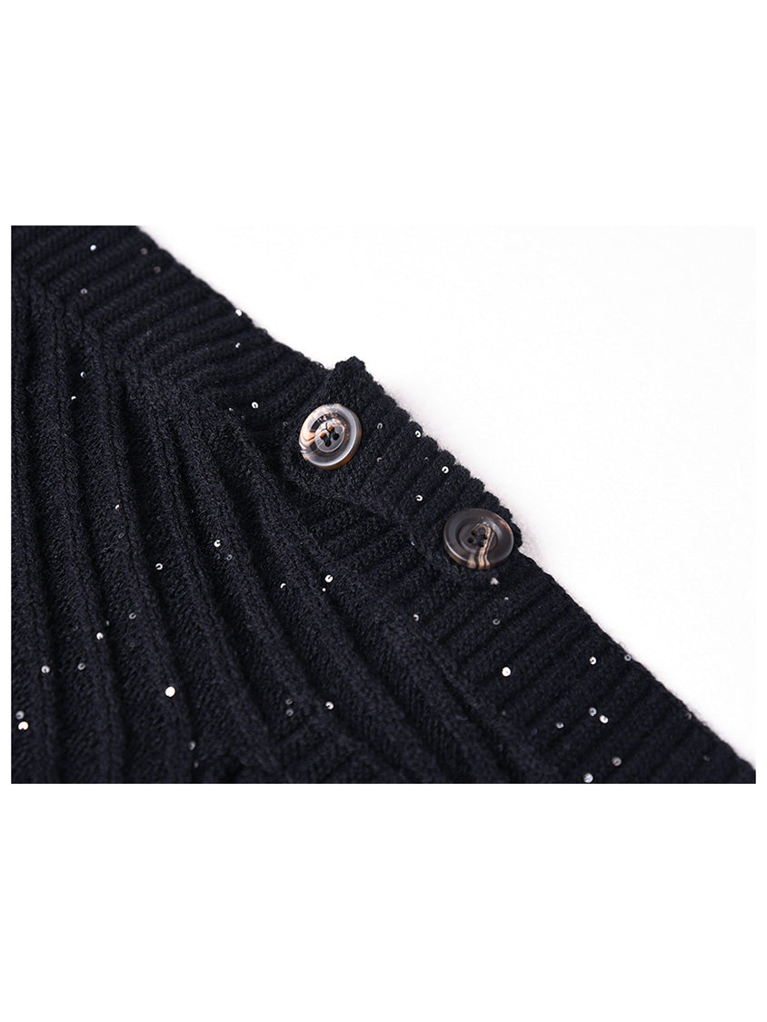 Mesh stitch top and skirt