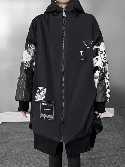 グラフィックスリーブジップジャケット