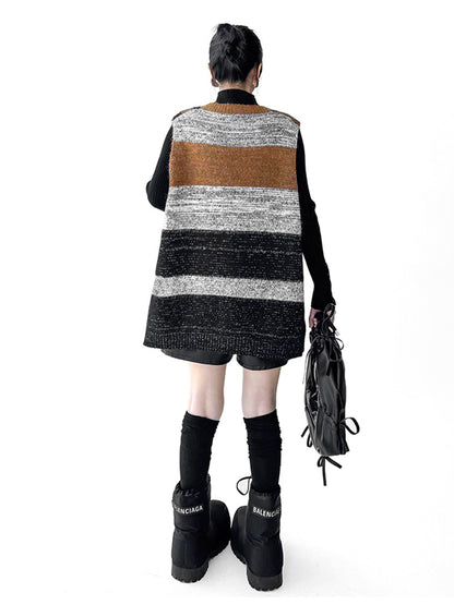 ジオブロックニットベスト