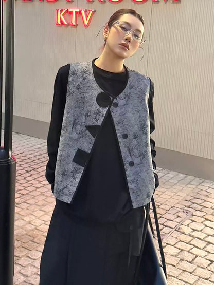 テクスチャードコンパクトベスト