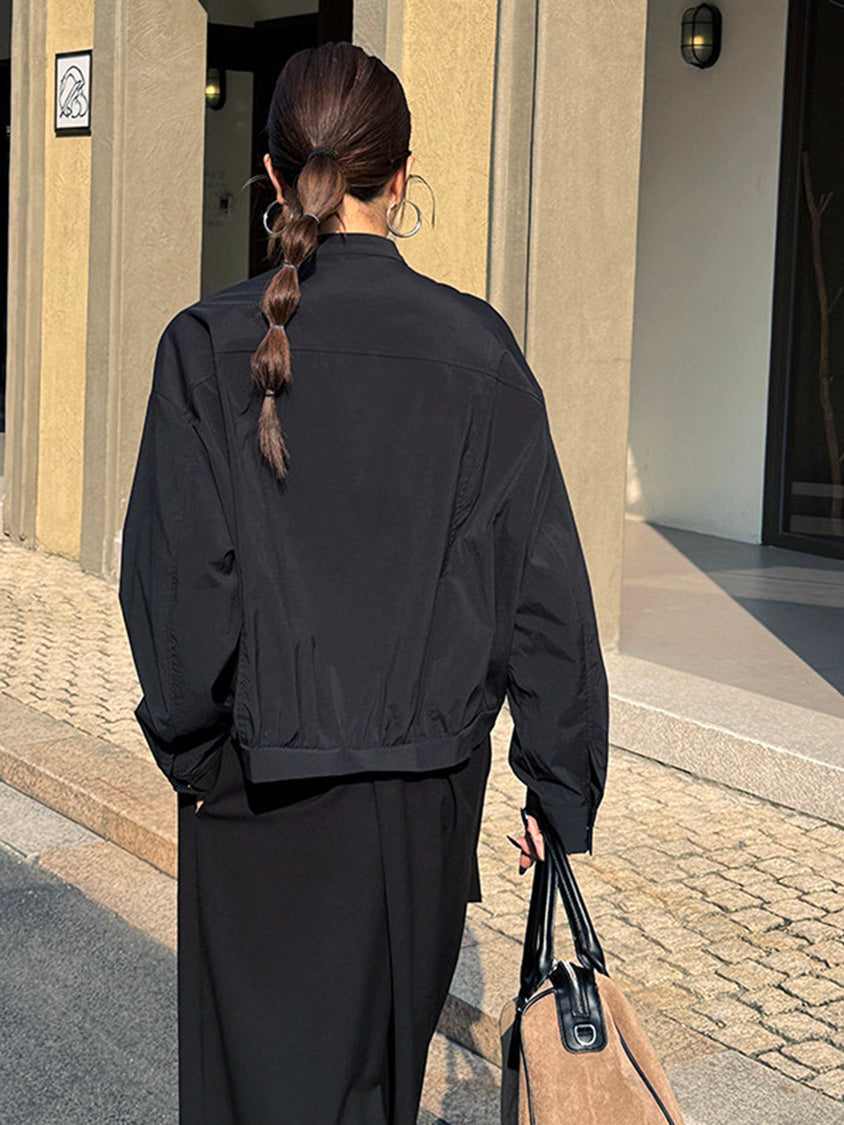 ギャザーヘムボリュームブラウス