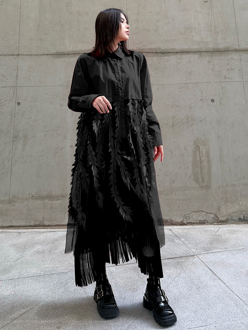 リーフテクスチャードレス