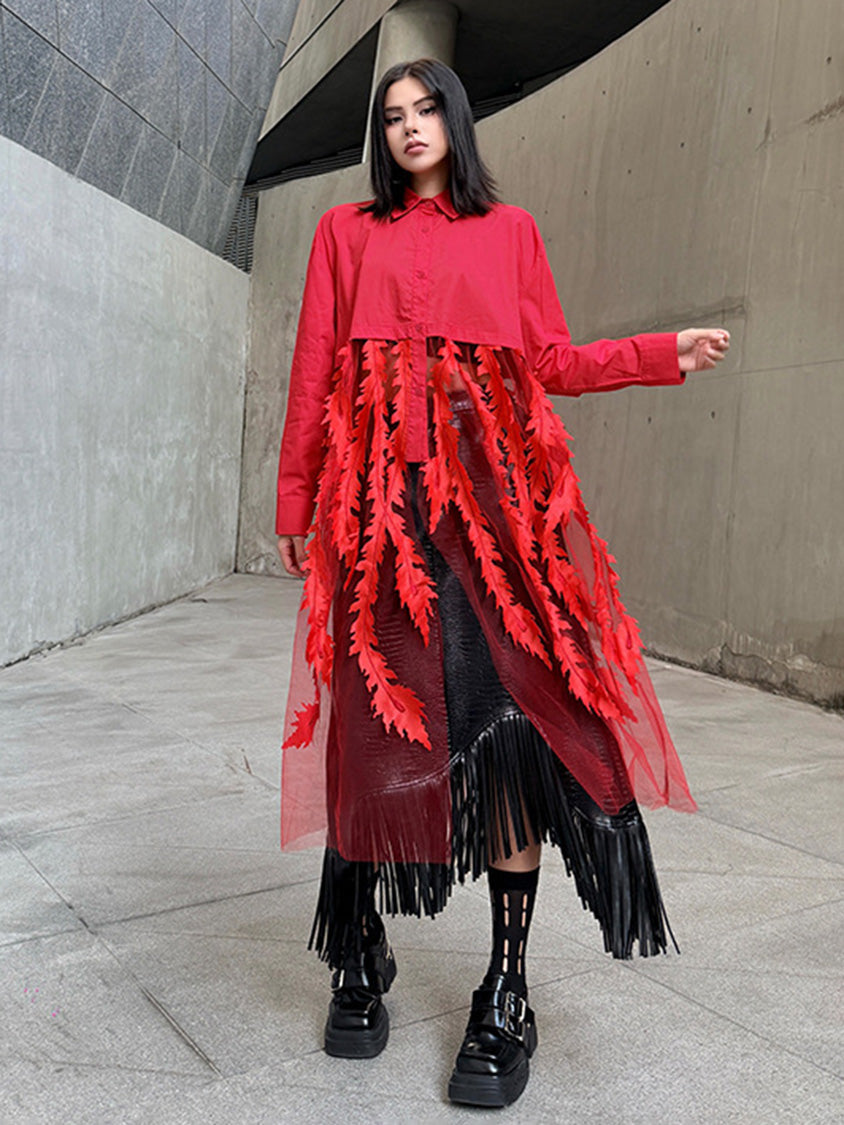 リーフテクスチャードレス