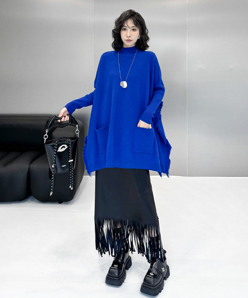 Scarf tie blouse and denim pants series 