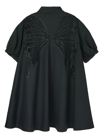 Butterfly Sheer Back Dress