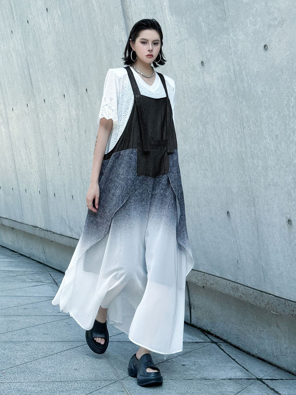 Gradient jumper dress 