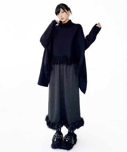 Mesh stitch top and skirt