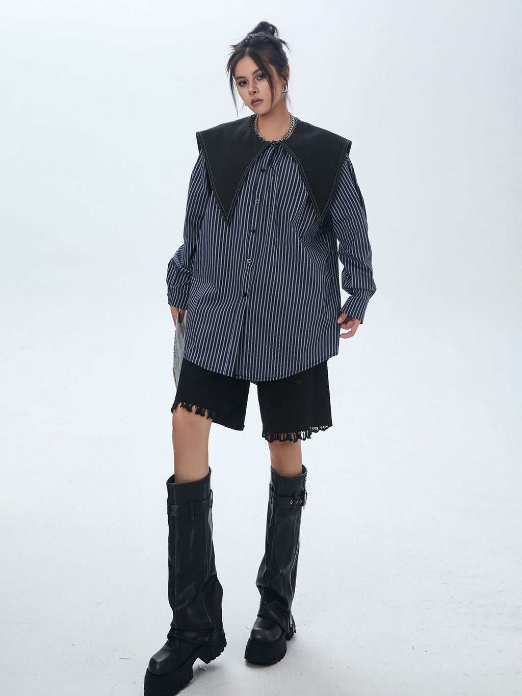 Big color block blouse 