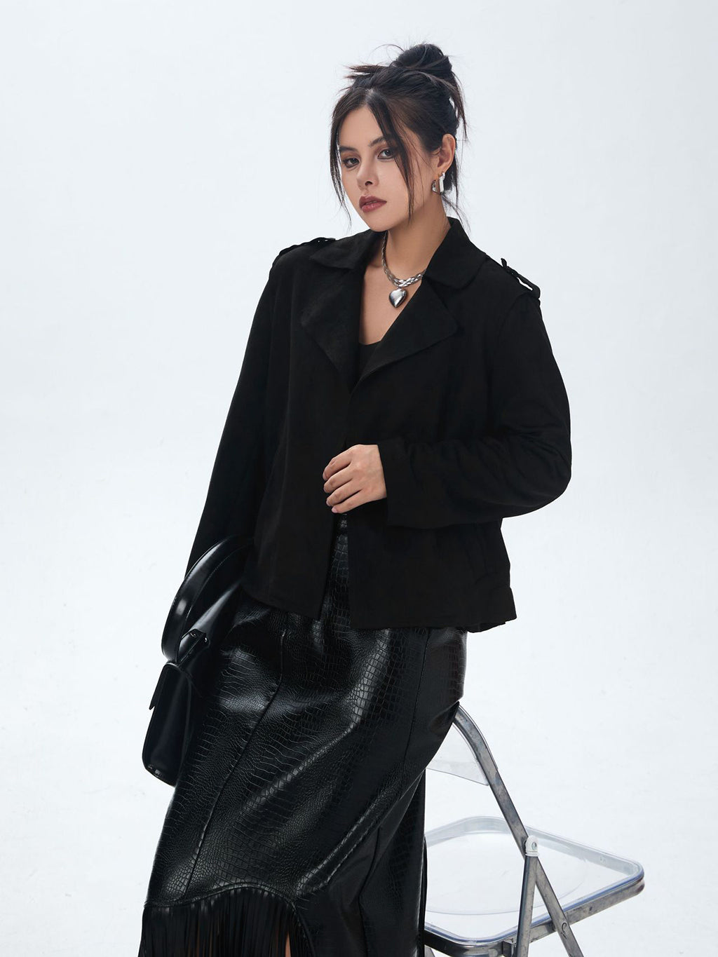 buttonless jacket 