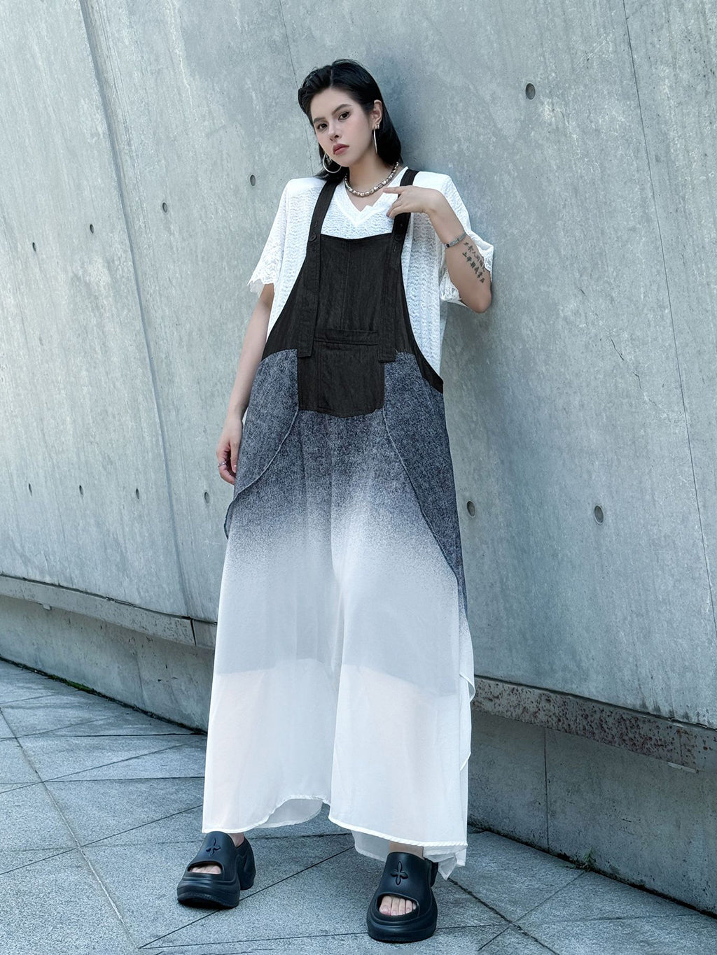 Gradient jumper dress 