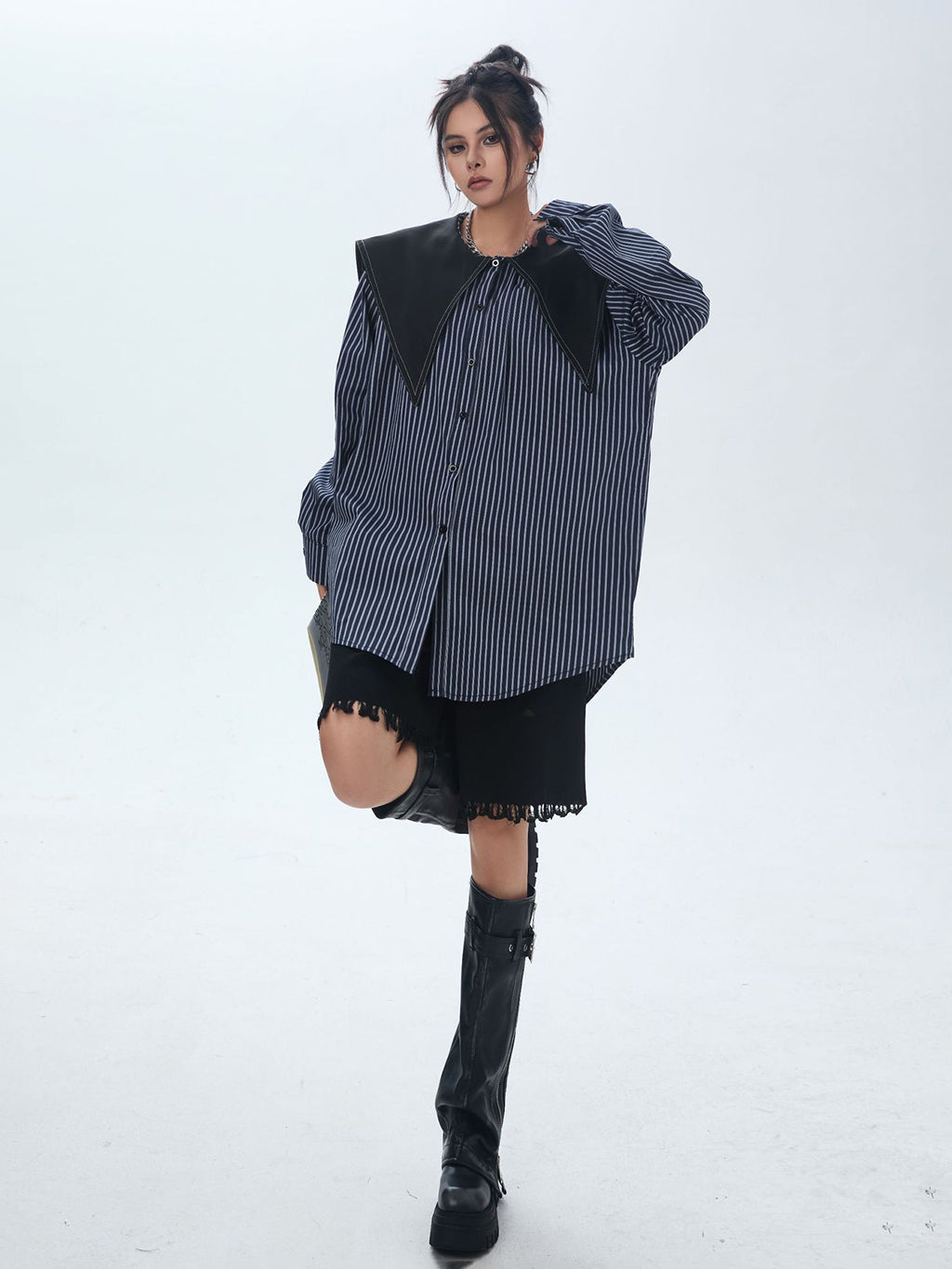Big color block blouse 