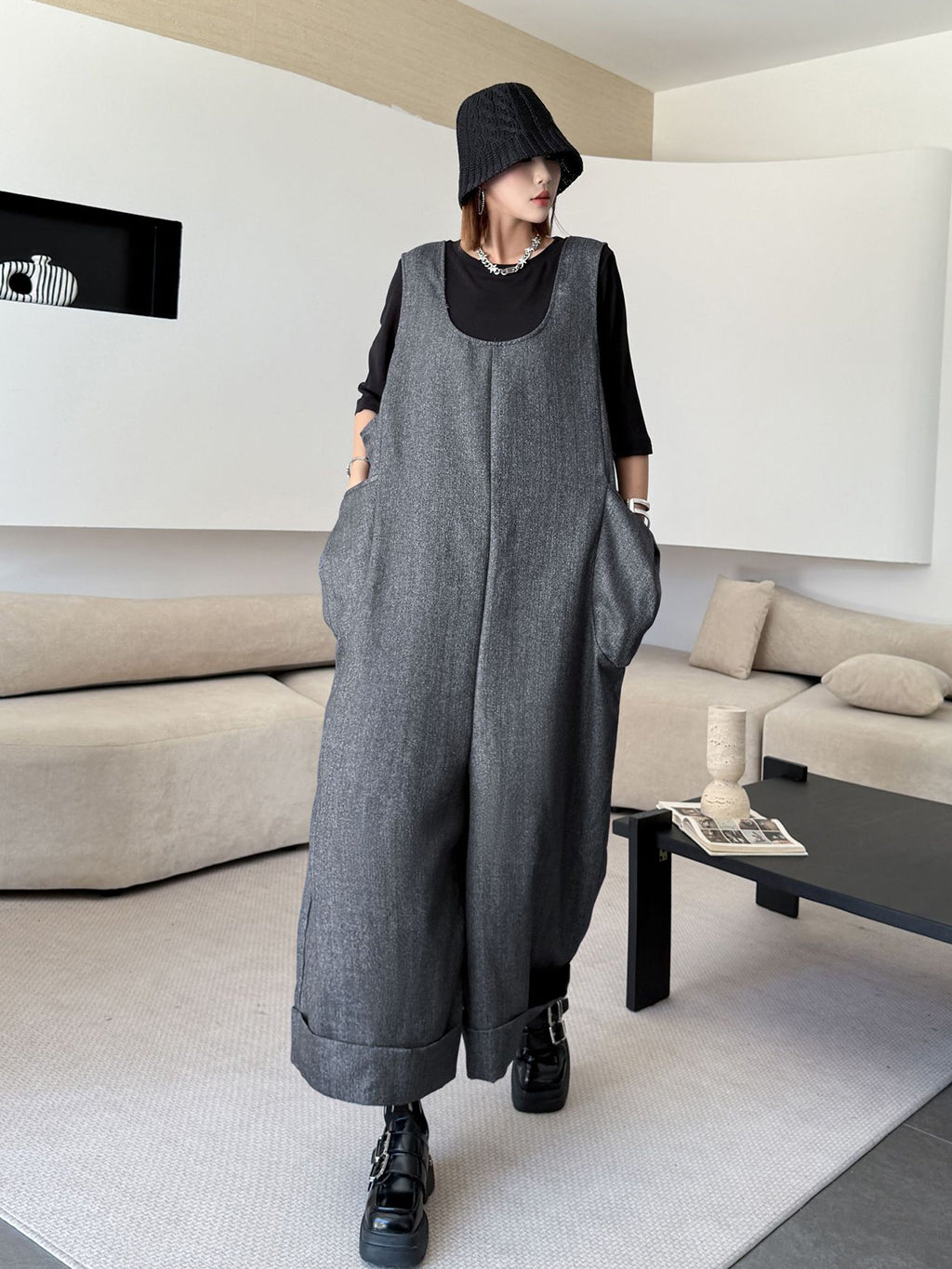 Structured Pocket Jumpsuit 