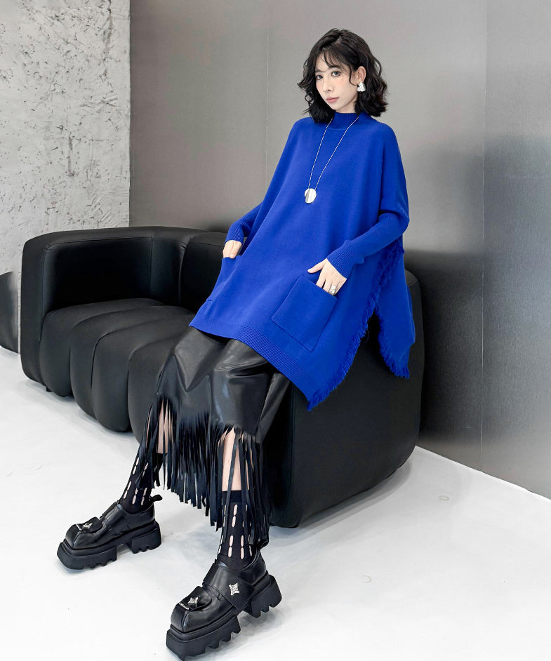 Scarf tie blouse and denim pants series 