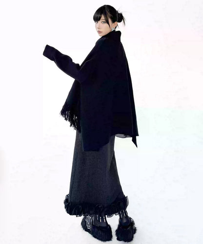 Mesh stitch top and skirt