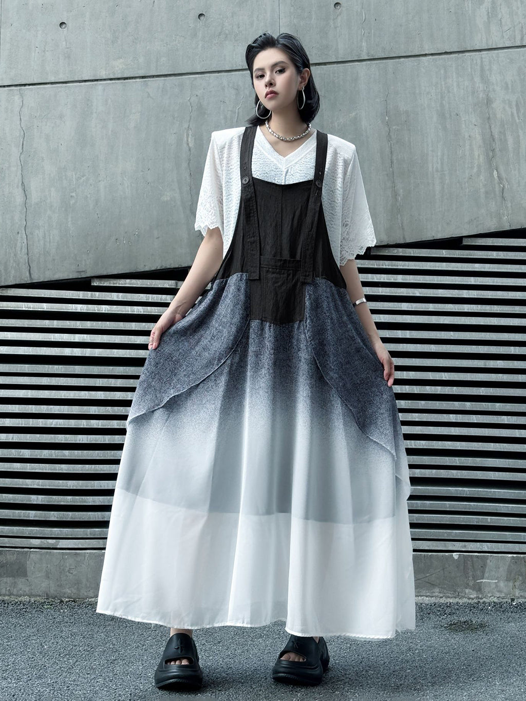 Gradient jumper dress 