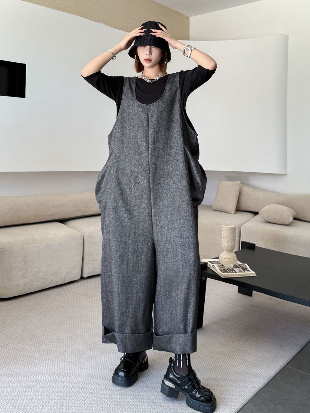 Structured Pocket Jumpsuit 