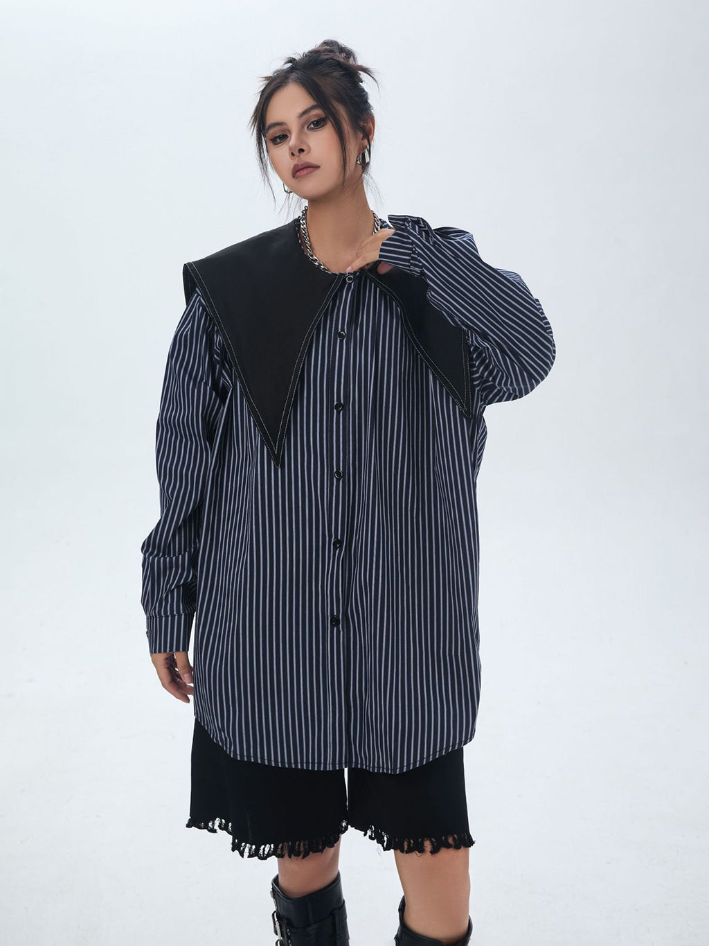 Big color block blouse 