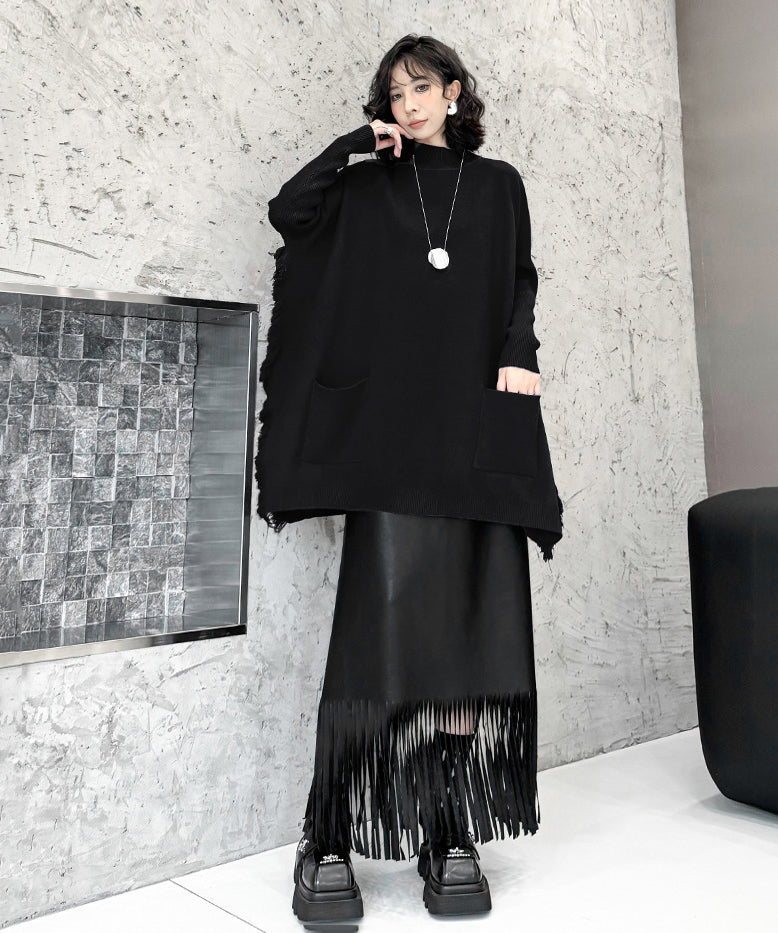Scarf tie blouse and denim pants series 