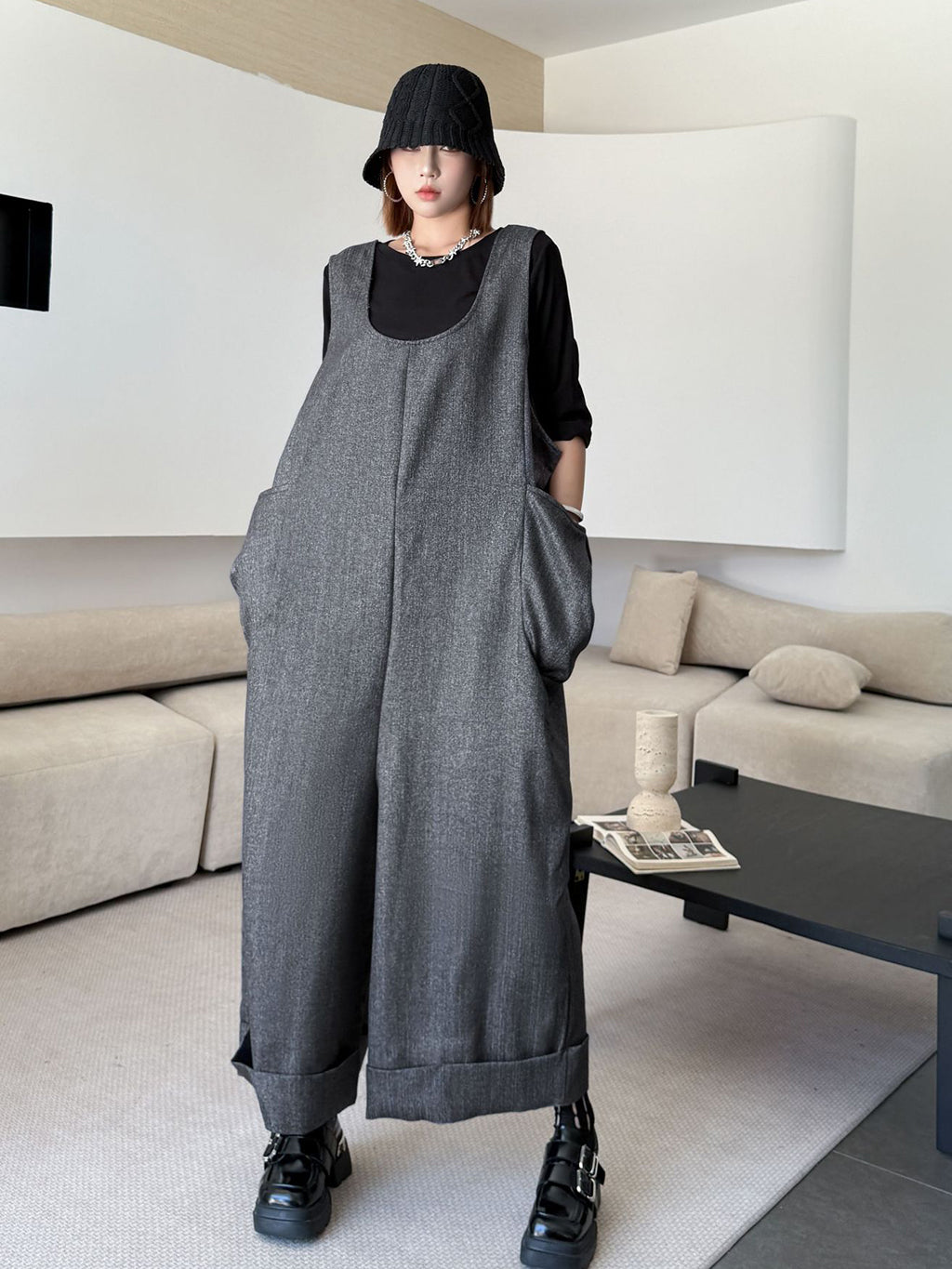 Structured Pocket Jumpsuit 