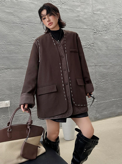 ステッチラインキルティングジャケット