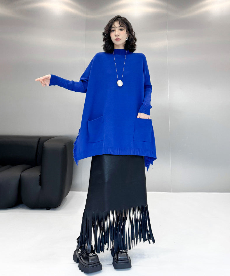 Scarf tie blouse and denim pants series 