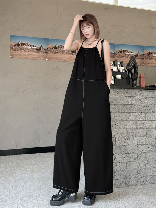 String Wide Overalls 