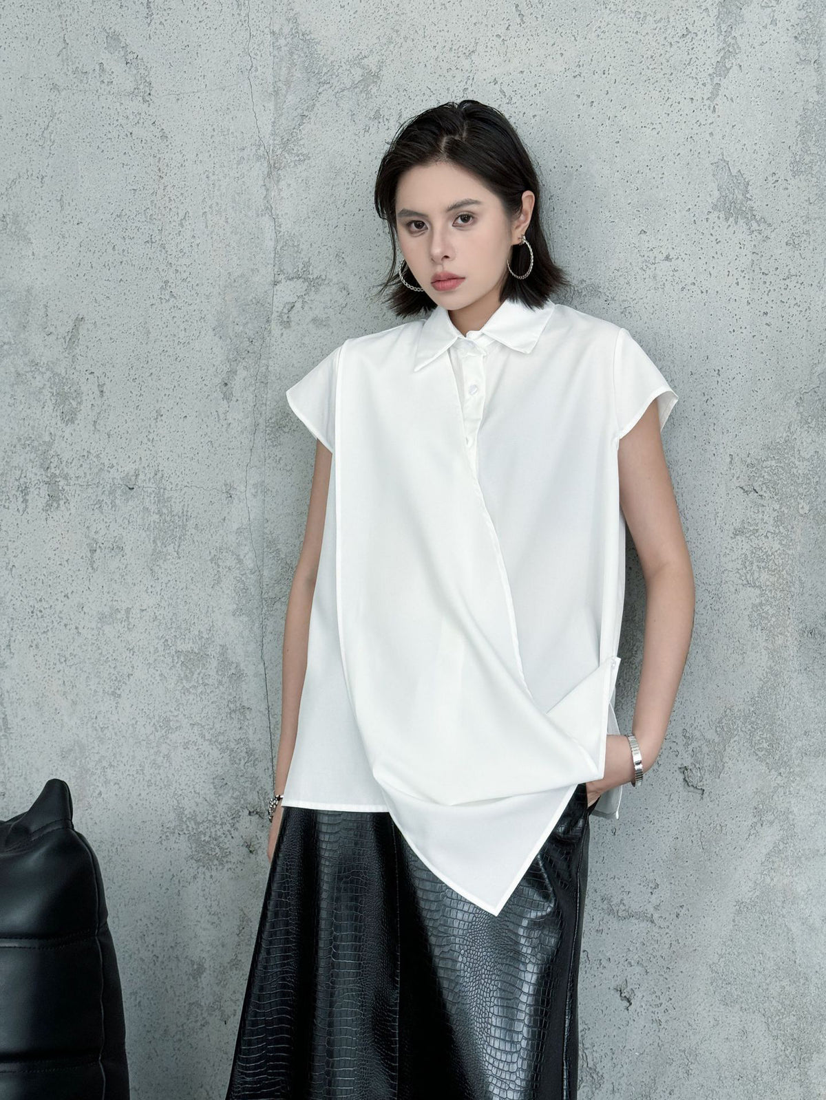 drape sleeve shirt