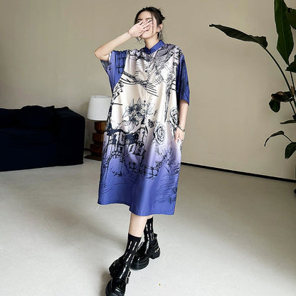 Scarf tie blouse and denim pants series 