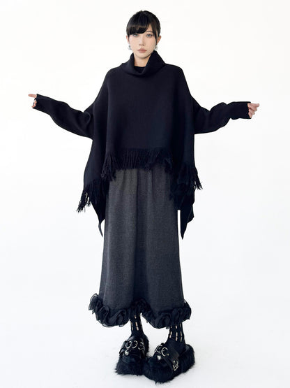 Mesh stitch top and skirt