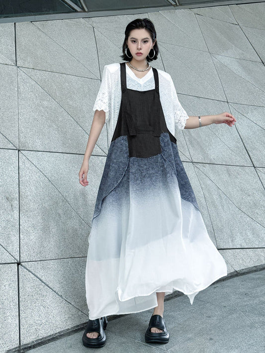Gradient jumper dress 