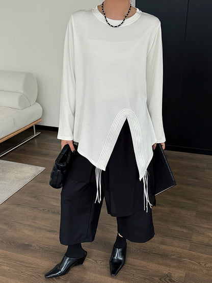 Mesh stitch top and skirt