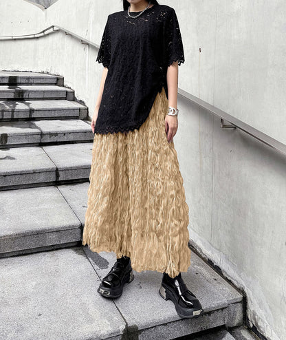Scarf tie blouse and denim pants series 