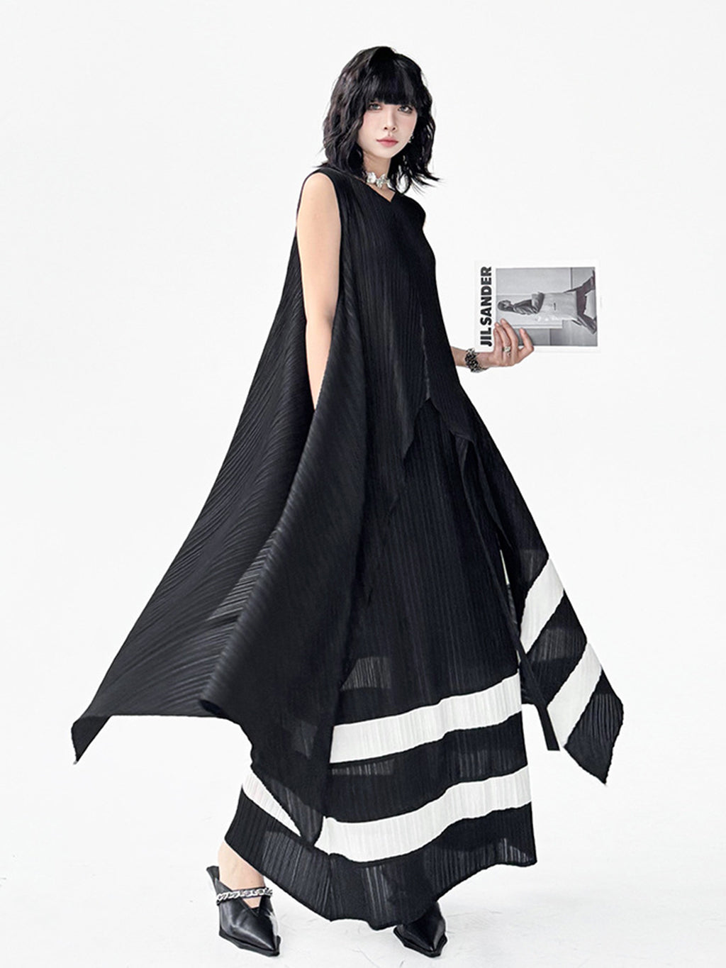 Two-tone pleat set series 